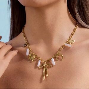 18K Gold Plated Charm Necklace